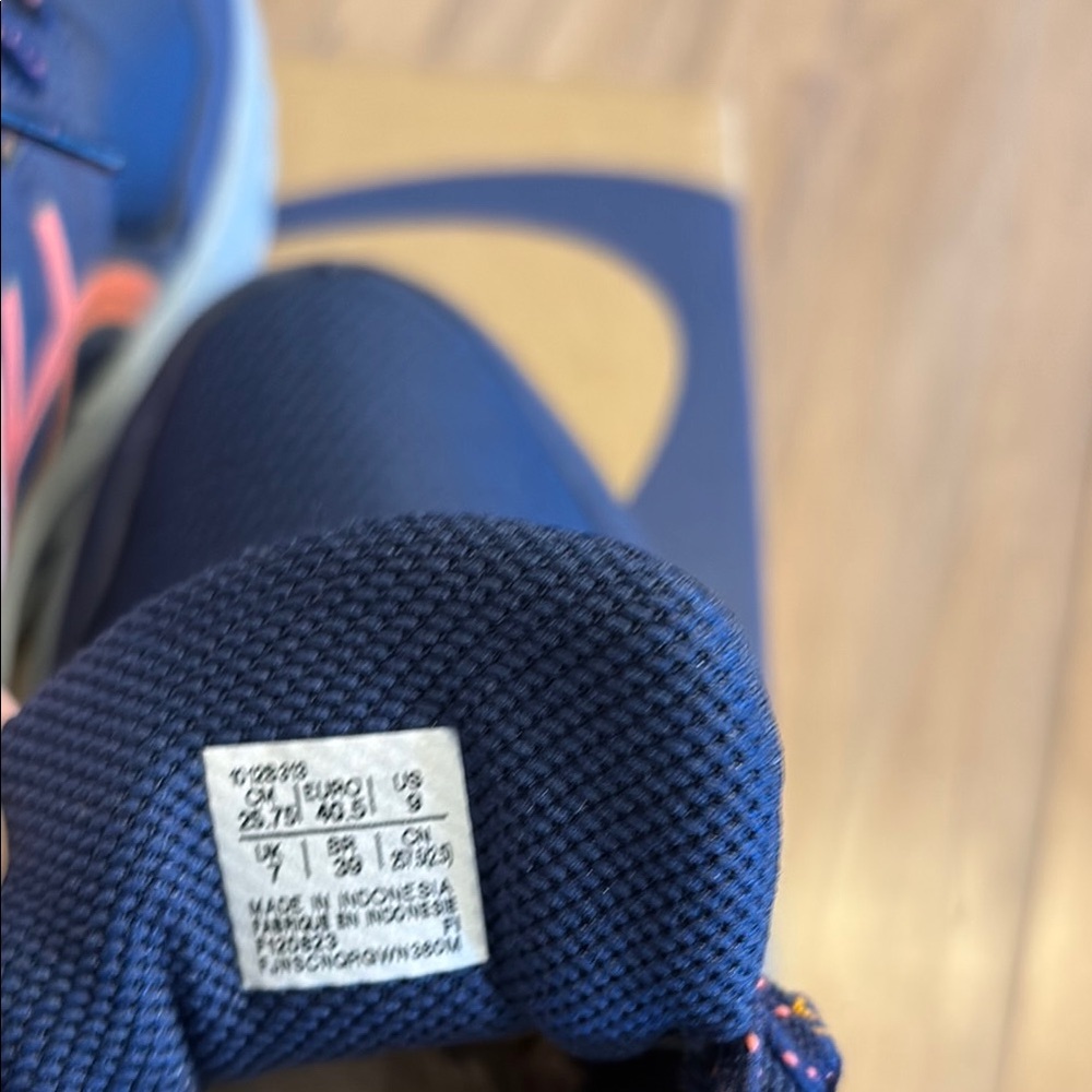 Asics Blue Athletic Shoes Gel-Venture 9 size 9 Indigo blue/Papaya - Picture 5 of 11